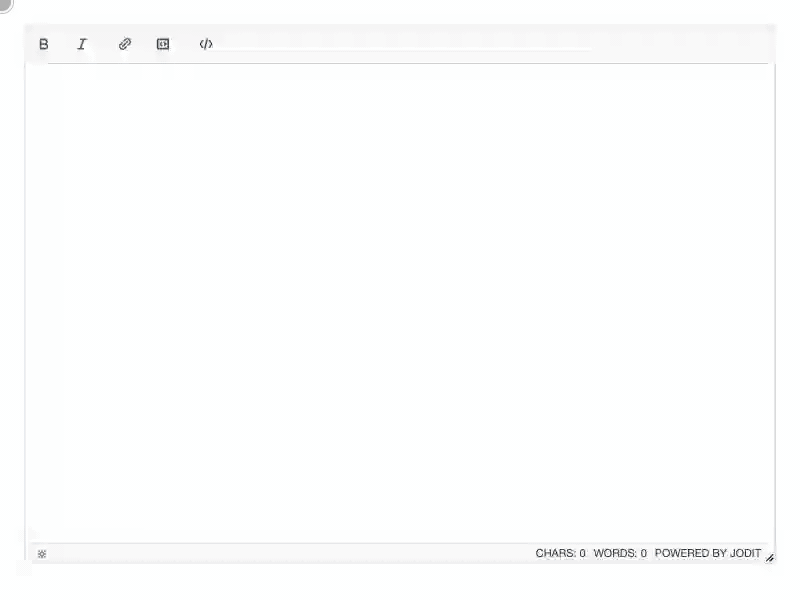 Inserting a code block with the preview